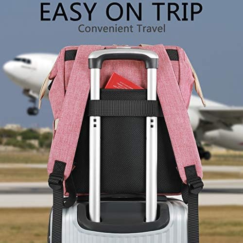 FALANKO Backpack for Women,Wide Open Work Large USB Charging Port Student Bookbag for 15.6 Inch Laptop,Doctor Teacher Nurse College School Travel Bag,Water Resistant Laptop Bookbag Computer Back Pack - Image 6
