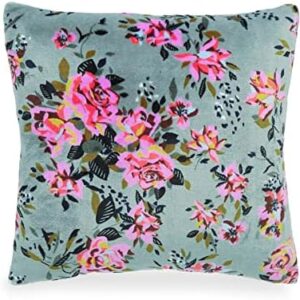 Vera Bradley Women's Decorative Throw Pillow With Removeable Hypoallergenic Insert, Rosy Outlook, One Size