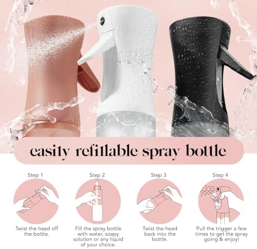 Kitsch Continuous Spray Bottle for Hair | Fine Mist Water Mister for Hair Styling – Spray Bottles for Cleaning, Plants & More – Terracotta, 5 oz - Image 5