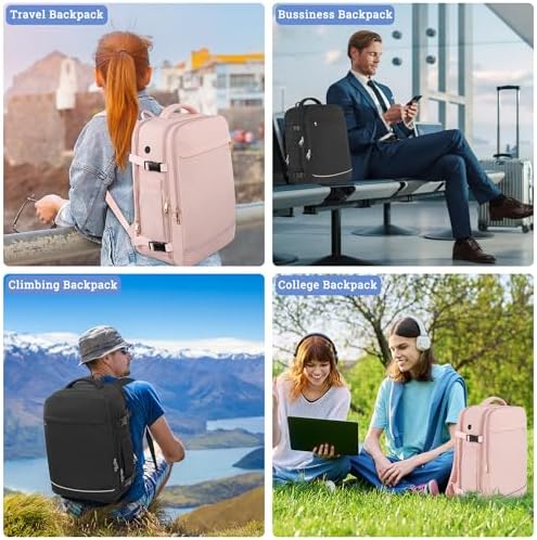 Personal Item Backpack, 40L Large Travel Backpack for Women Men, Waterproof Carry on Backpack for College, Business, Work - Image 9