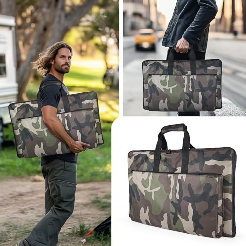 XTAR Starlink Gen 3 Satellite RV Carry Bag,Outdoor Travel Bag, Handbag for Starlink Dish and All Accessories (Camo) - Image 6