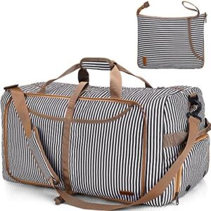 150L Duffle Bag for Travel, Extra Large Foldable Waterproof Travel Duffel Bags Weekender Overnight Bag for Men and Women with Shoe Compartment