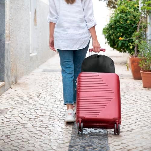 Small Travel Neck Pillow Bag for memory foam travel pillow,Luggage Travel Pillow Drawstring Bag Carrying Case with Trolley Sleeve&Adjustable Strap,Easily Attaches to Luggage,Backpacks - Image 7