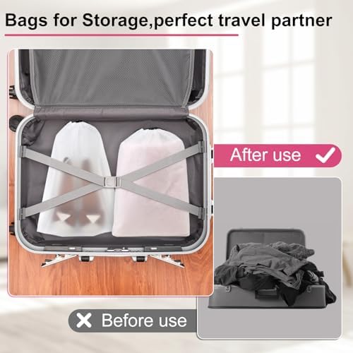Vivinin 18 Pack Shoe Bags - 11.8in x 15.7in, Storage Bags for Packing, Travel Essentials for Men and Women - Image 5