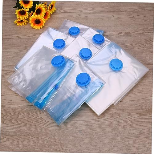 7Pcs Reusable Vacuum Storage Bags for Clothes Bedding Pillows and Blankets Space Saver Compression Packing Sacks for Travel and Home Organization - Image 6