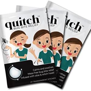 quitch 3x27ct Bulk Pack, Bug Bite Itch Relief Patch Kids, Summer Travel Essentials for Kids, Mosquito Bug Bite Thing Suction Tool Alternative, Summer Camp Essentials After bite Relief for Baby