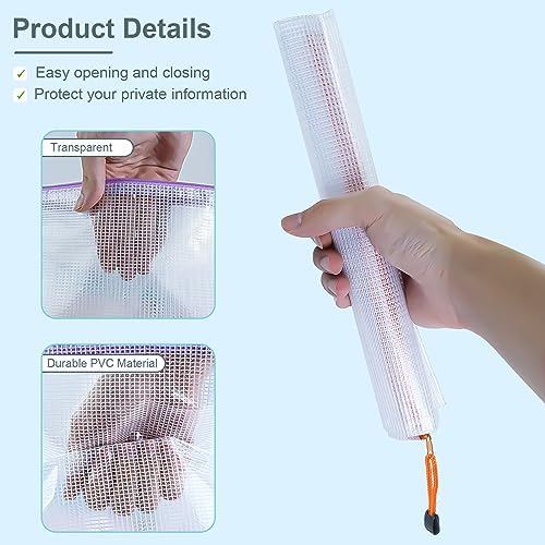32pcs Mesh Zipper Pouch Bags, 8 Sizes, 8 Colors for Organizing, Board Game Storage, Travel, School, Office - Image 3
