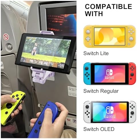 Perilogics 2025 Upgraded Travel Essentials Must Have Airplane Phone Holder Mount. Improved Ergonomic Lever, Perfect for Long Flight, Cruise, Desk, Travel Gift for Content Creator (Lavendar) - Image 3