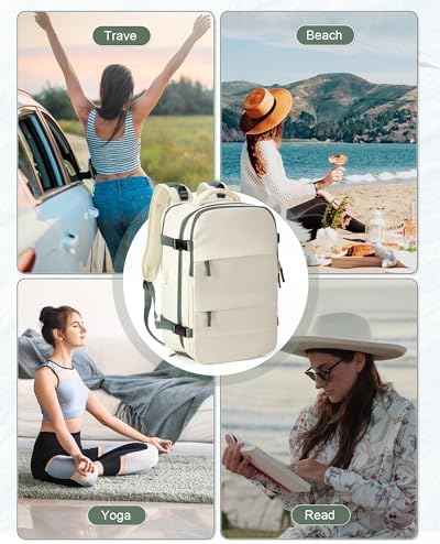 Large Vacuum Backpack Travel with Pump, Waterproof Compression Backpack, Airback Personal Item Carry on Backpacks, Vacpack Compression Bags for Seal, Business Travel Backpacks for Women Men - Image 8