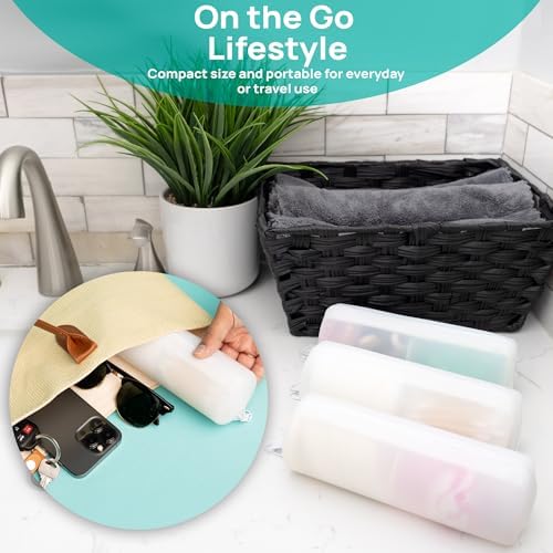 Cotton Round Swab Travel Case, 2 in 1 Portable Hair Accessories Organizer, Hair Tie and Bobby Pin Holder, Travel Qtips Case, Purse Organization, Floss Holder - Image 6