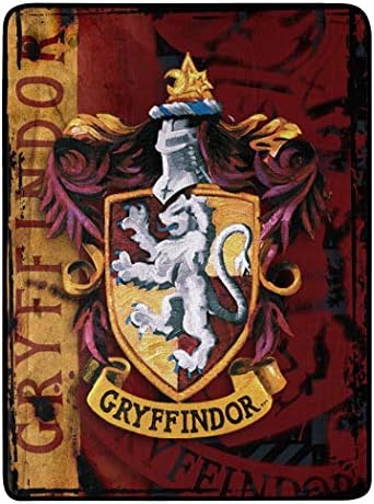 Northwest Harry Potter Micro Raschel Throw Blanket, Lightweight Breathable for Couch, Sofa, Cozy for All Seasons 46" x 60", Battle Flag