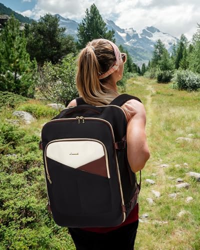 LOVEVOOK Large Travel Backpack for Women&Men,TSA Carry on Backpack for Airplanes with 3 Packing Cubes,Personal Item Bag Fit 17" Laptop,40L Waterproof Essentials Airline Approved Luggage - Image 8