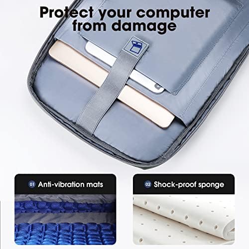 Maelstrom 40-50L Carry on Backpack,Large Travel Backpack for Men Women,17.3 Inch TSA Flight Approved Laptop Backpack with Hidden Shoe Bag, Expandable Suitcase Backpacks,father day gifts-Blue - Image 6