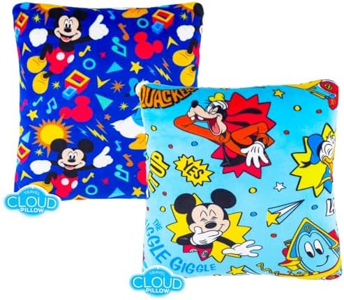 Mickey Mouse Travel Blanket and Pillow Set - Bundle with Mickey Mouse Blanket, Travel Pillow, Stickers, More | Mickey Travel Accessories for Kids - Image 3