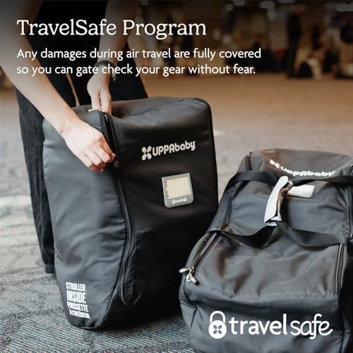 UPPAbaby Travel Bag for all Minu Stroller Models – Backpack Style with Inner Wheel Bag + Storage Pocket - Durable Design with TravelSafe Protection - Image 5