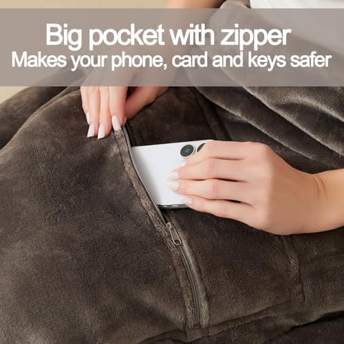 Travel Blanket Pillow, Premium 2 in 1 Flannel Airplane Blanket Compact for Travel,Office, Home,Travel Essentials Accessories for Plane and Car,Compact Office Blanket (Gray) - Image 4