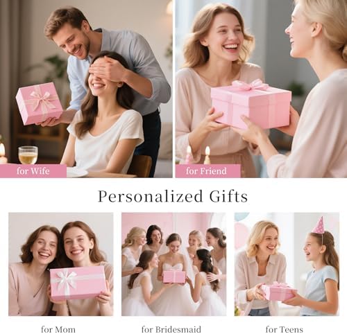 Personalized Initial Letter Makeup Bag Clear Preppy Cosmetic Pouch Waterproof Zipper Beach Travel Toiletry Bag Organizer for Women Pink L - Image 5