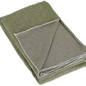 Bucky Jersey Stripe Comfort Travel Accessories, Blanket Scarf, Olive Stripe, One Size