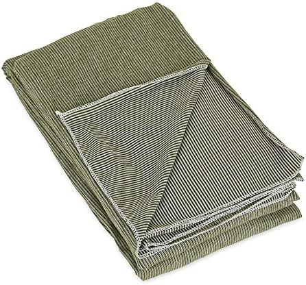 Bucky Jersey Stripe Comfort Travel Accessories, Blanket Scarf, Olive Stripe, One Size