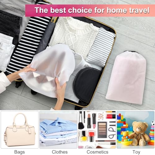 Vivinin 18 Pack Shoe Bags - 11.8in x 15.7in, Storage Bags for Packing, Travel Essentials for Men and Women - Image 4