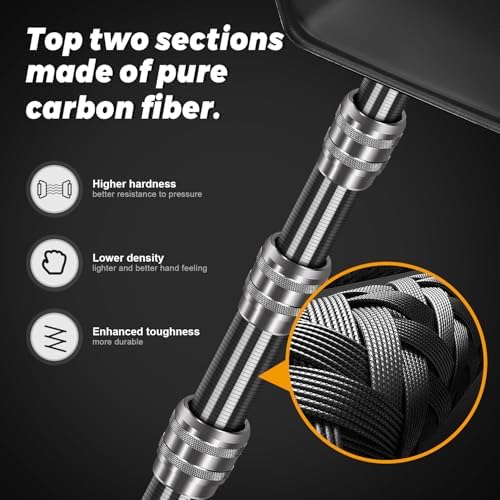 Carbon Fiber Golf Travel Bag Support Pole - Anti-Extrusion Cover and Lightweight Travel Golf Bag Support Rod, Stiff Arm for Golf Travel Bag - Image 2