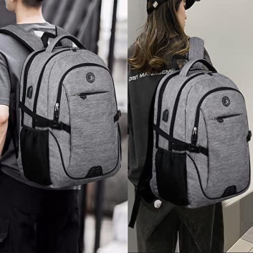 SHRRADOO Anti Theft Laptop Backpack Travel Backpacks with usb Charging Port for Women Men College Backpack Computer Bag Fits 17 Inch Laptop,Black - Image 8