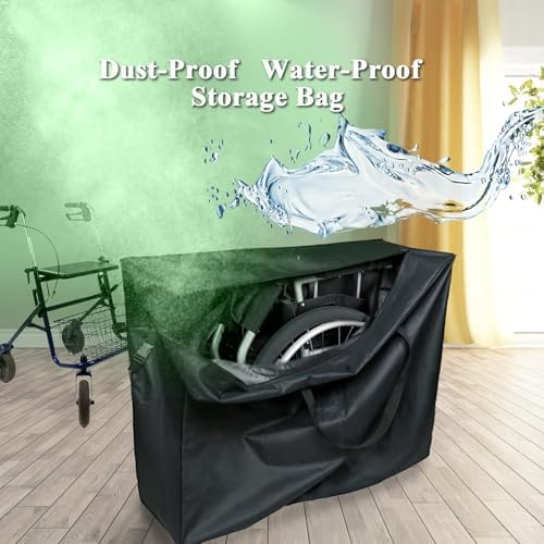 Kasla Rollator Travel Bag,Waterproof Wheelchair Bag for Folding Walker Compatible with Wheelchair Transport Chair Walker Bag for Travel - Image 7