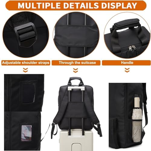 Stroller Travel Bag Compatible with GB Pockit and GB Pockit Air Plus All Terrain, Lightweight Stroller Travel Backpack for Airplane(Black) - Image 5