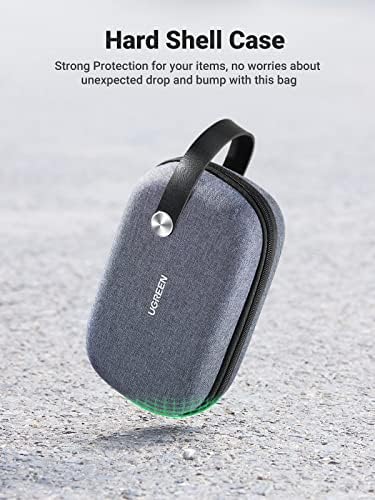 UGREEN Storage Bag Electronic Accessories Pouch Cable Waterproof Bag Travel Protection Shockproof Organizer for USB Flash Drive Charger External Battery Memory Card - Image 7