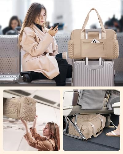 LOVEVOOK Travel Duffle Bag Gym Bag, Quilted Weekender Bags for Women Overnight Bag, Hospital Bag for Women Labor Delivery, Personal Item Travel Carry on Bag for Airplanes - Image 5