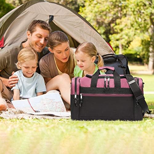 BuyAgain Duffle Bag, 17" Travel Carry On Sport Overnight Weekender Duffel Gym Bag with Adjustable Strap For Men Or Women - Image 2
