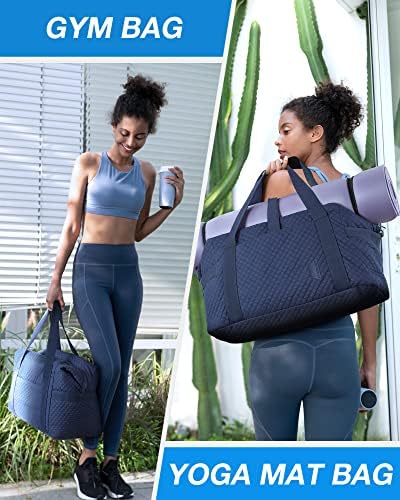 BAGSMART Large Gym Bag with Yoga Mat Buckle, Weekender Overnight Bag for Women, Travel Duffle Bag for Travel Essentials, Carry On Tote Bag Hospital Bag for Labor and Delivery - Image 2