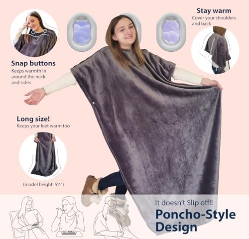 SMART TRAVEL Travel Products Cozy Warm Compact Travel Blanket Travel Blanket Airplane Compact with Bag Travel Essentials for Airplane Long Flight Essential for Woman,Men,Kids - Image 5