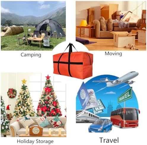 Extra Large Storage Duffle Bag for Travel, Black Oversized Giant Big Traveling Duffle Bag - Image 6
