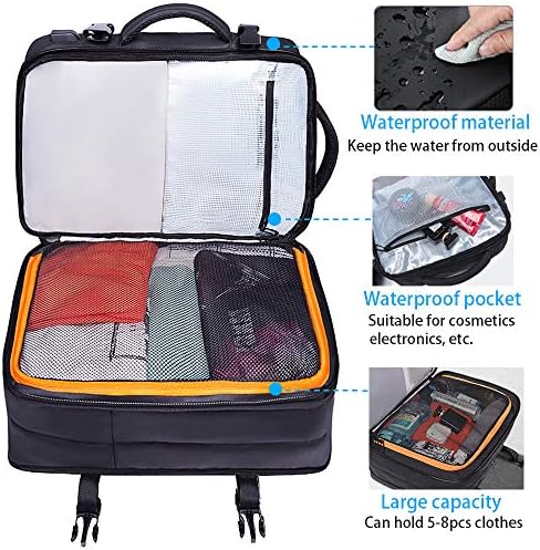 BANGE 35L Travel Backpack,Flight Approved Carry On Backpacks for International Travel Bag, Water Resistant Durable 17-inch Laptop Backpacks,Large Daypack Business Weekender Luggage Pack for Men Women - Image 3