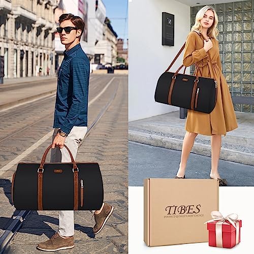 Convertible Garment Duffel Bag for Travel - Carry On Garment Bags With Toiletry Bag Large Weekender Bag for Men Women 2 in 1 Hanging Suitcase Suit Travel Duffel Overnight Bags 4pcs Set - Image 7