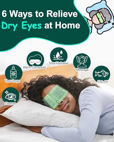 16 Packs Steam Eye Masks for Dry Eyes, Warm Compress Relief for Eye Fatigue & Puffiness, Sleep Heated Eye Mask, Disposable Travel Essentials, Spa Relaxation Gift for Women, FSA/HSA Eligible, Unscented - Image 4