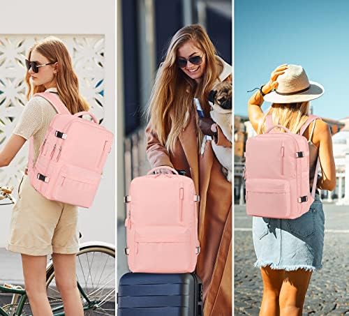 Bagsure Large Travel Backpack for Women Men, 45L Expandable Carry On Backpack, 17 Inch Laptop Backpack Waterproof College Business, Flight Approved - Image 8