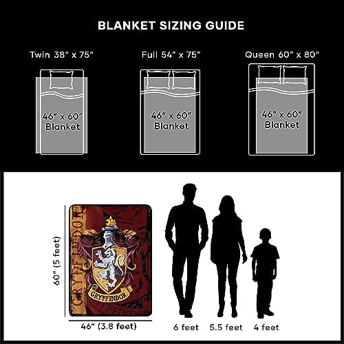 Northwest Harry Potter Micro Raschel Throw Blanket, Lightweight Breathable for Couch, Sofa, Cozy for All Seasons 46" x 60", Battle Flag - Image 8
