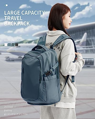 suwasp Large Travel Backpack for Women Men Airline Approved Carry On Personal Item Backpack Bag Frontier Airlines Personal Item Bag Flight Approved Luggage Backpack - Blue - Image 9