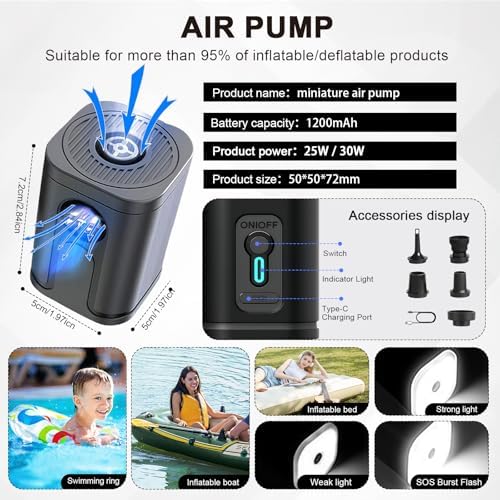 Vacuum Backpack Travel with Pump, 60L Expandable Vacuum Compression Backpack with Vacuum Seal, Water Resistant TSA Lock Carry On Backpack for Travel - Image 8