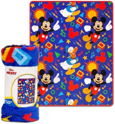 Mickey Mouse Travel Blanket and Pillow Set - Bundle with Mickey Mouse Blanket, Travel Pillow, Stickers, More | Mickey Travel Accessories for Kids - Image 2