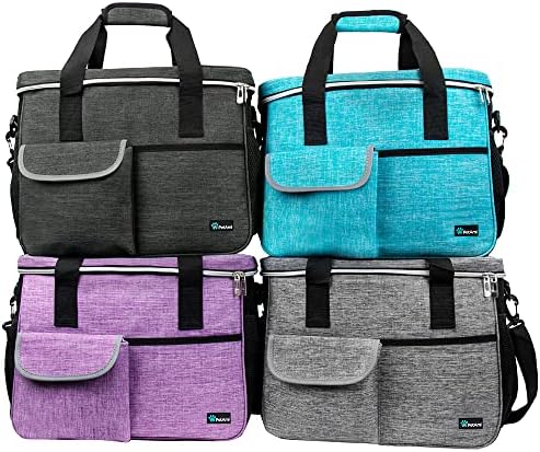 PetAmi Travel Bag Organizer - Dog & Cat Diaper Bag with Food Container and Bowls, Perfect for Weekend Camping (Sea Blue, Large) - Image 7