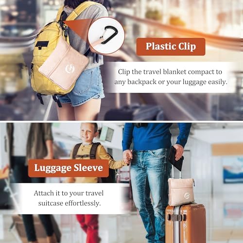 Tirrinia Soft Travel Blanket Pillow, 3-in-1 Foldable Airplane Throw Blanket, Long Flight Essentials, Car Pillow, Lightweight Travel Accessories - Image 5
