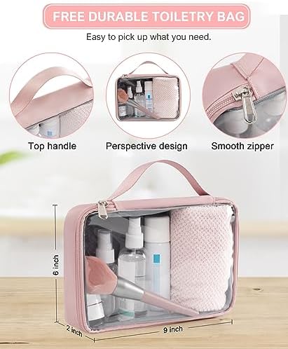 Beraliy Travel Backpack for Women Airline Approved Carry On Backpack, 16 Inch Business Work Backpack with Laptop Compartment, Airplane Personal Item Travel Bags for Trip, Underseat Weekend Bag, Pink - Image 9