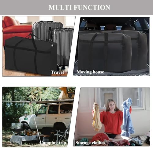 WITERY 2 Pack 180L Large Storage Bags - Big Moving Bags Heavy Duty with Zippers & Handles, Alternative to Moving Boxes and 39Inch Storage Tote for Space Saving, Travel, Clothes, Blankets, Pillows - Image 7