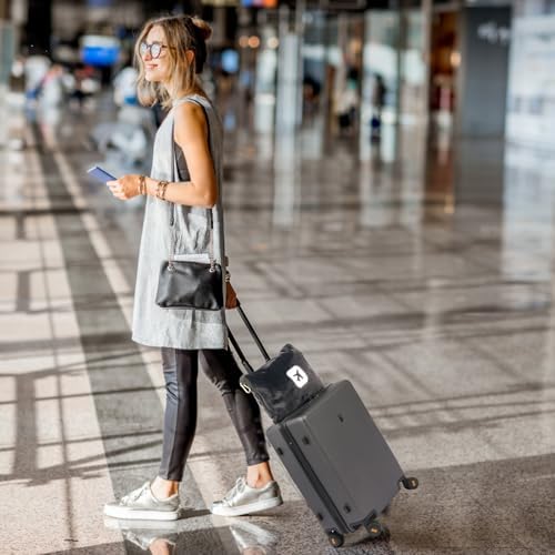 2 Pack Portable Travel Blanket and Pillow - Premium Soft 2 in 1 Airplane Blanket with Compact Pack Soft Bag Pillowcase, Hand Luggage Sleeve and Backpack Clip (Gray+Pink) - Image 5
