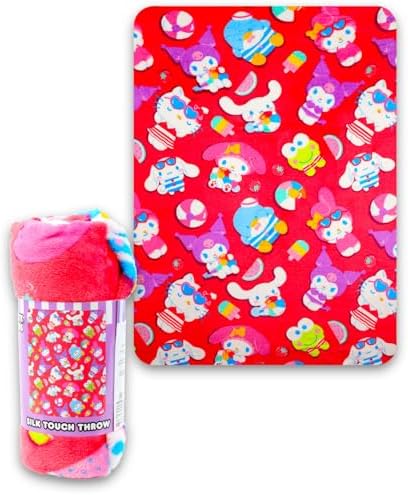 SANRIO Hello Kitty Neck Pillow and Blanket Set - Bundle Hello Kitty Boba Travel Neck Pillow, Hello Kitty Fleece Blanket, Stickers, More | Hello Kitty Travel Accessories - Image 2