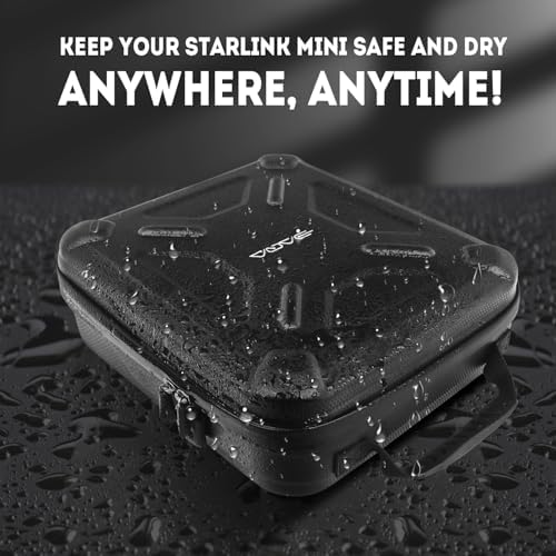 Ultra-Light Case for Starlink Mini – Waterproof, Shockproof EVA Starlink Case Shoulder Star Link Bag with Dual Carry Options | Ideal Starlink Mini Accessories - Image 4