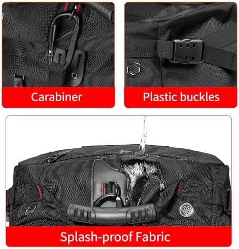Travel Backpack Carry On Backpack Durable Convertible Duffle Bag Fit for 15.6 Inch Laptop for Men and Women hiking airplane shoes bag extendable three way uses multiple - Image 6